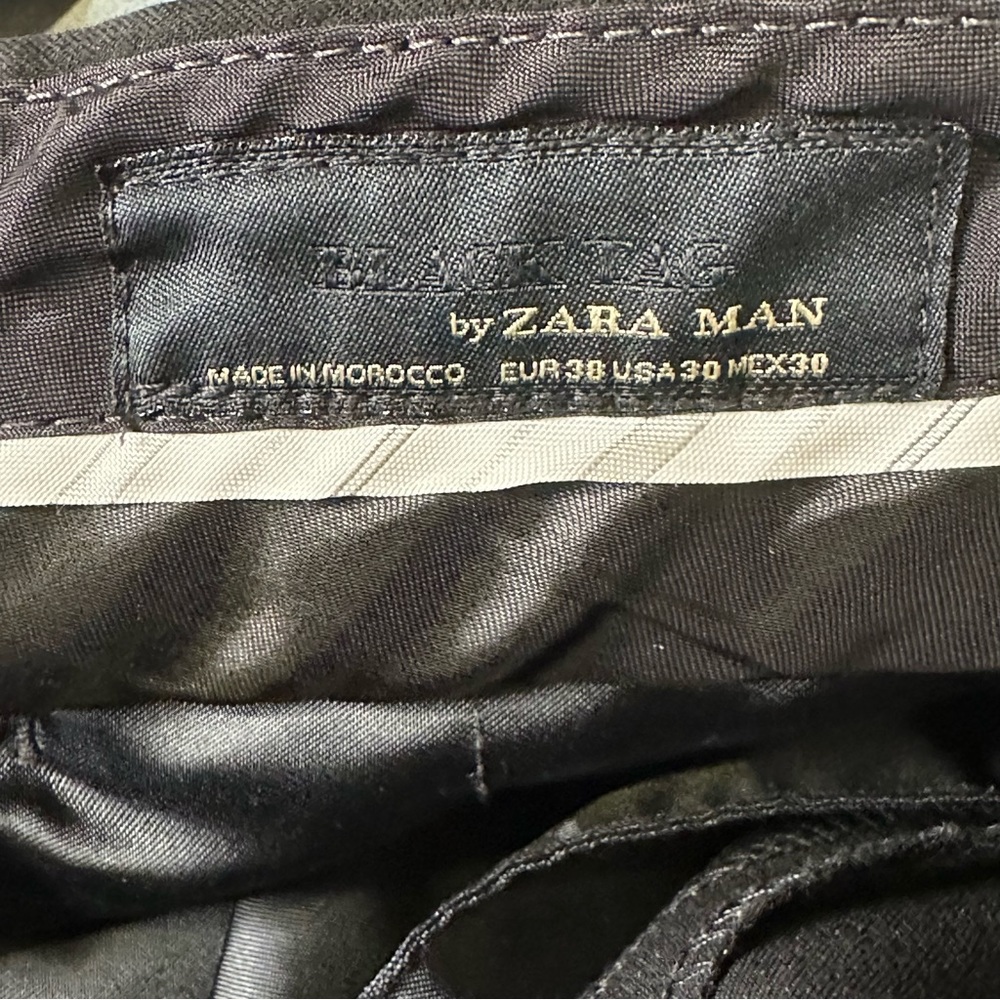 SOLD!! Zara Man black slacks / dress pants - Picture 5 of 7